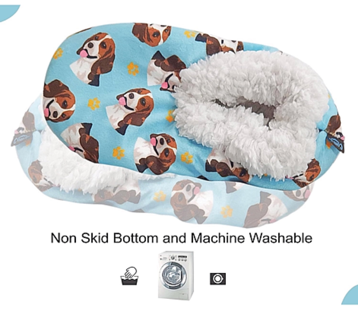 COMFIES BRAND Ladies BEAGLE DOG Non-Skid SLIPPERS By E&S Pets - Novelty Socks for Less