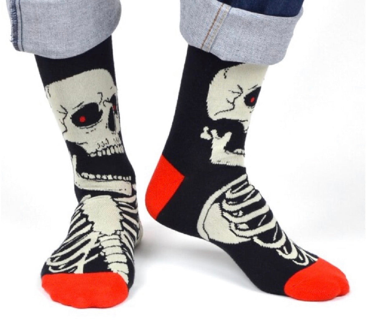 Halloween Men's Crew Socks Parquet Brand (CHOOSE FROM 15+ STYLES)