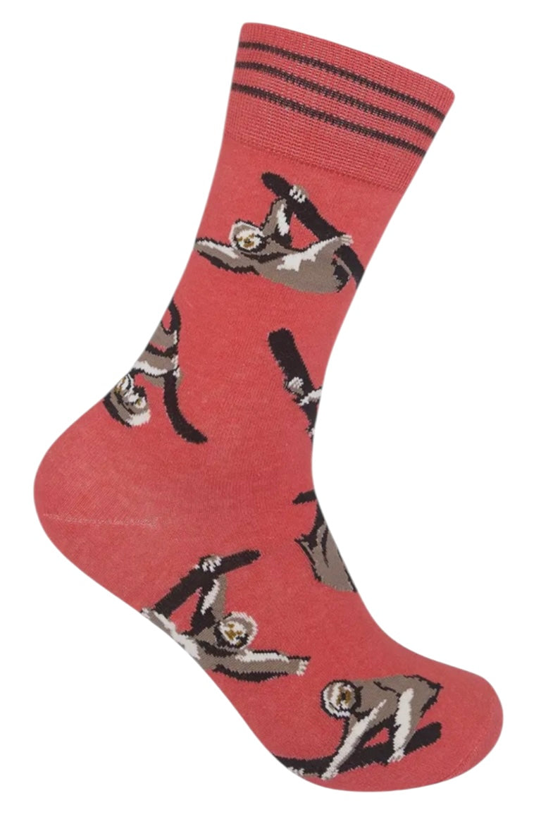 FUNATIC BRAND Unisex SLOTH Socks Sloths All Over - Novelty Socks And Slippers