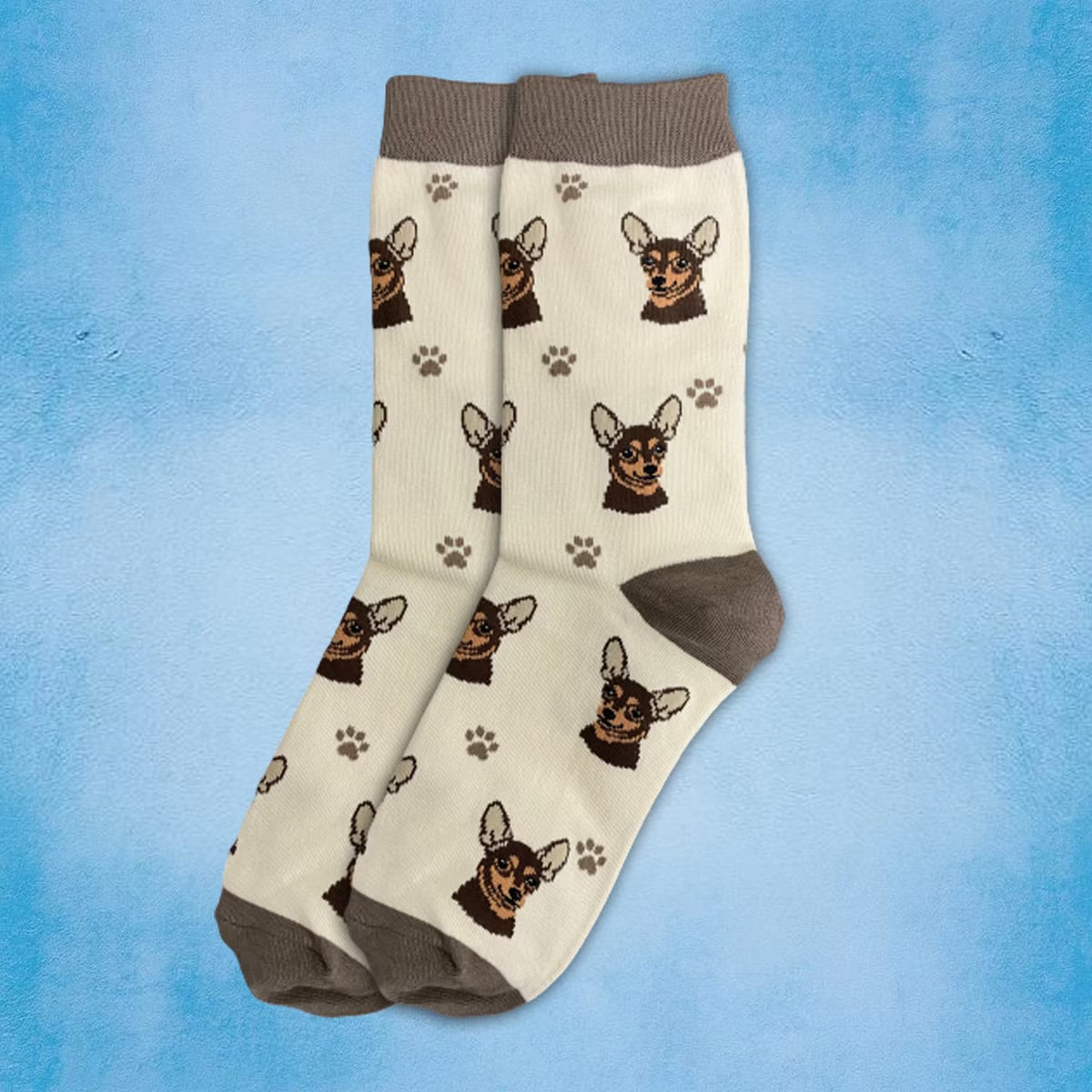 BLACK CHIHUAHUA Dog Adult Unisex Socks By E&S Pets Choose Style