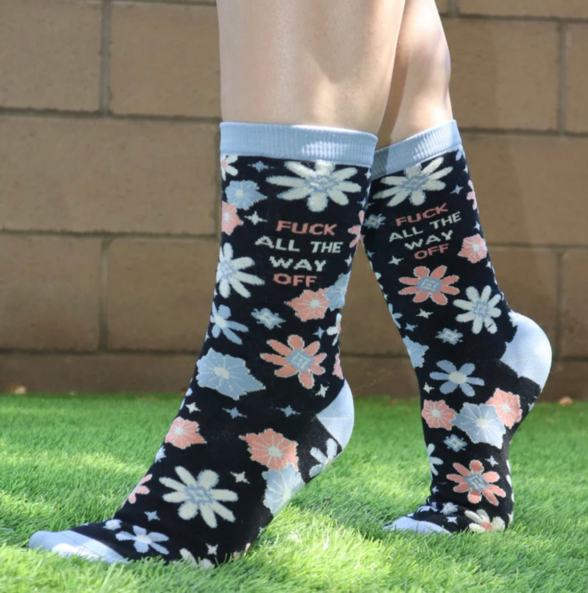 GROOVY THINGS Brand Ladies ‘FUCK ALL THE WAY OFF’ Socks - Novelty Socks And Slippers