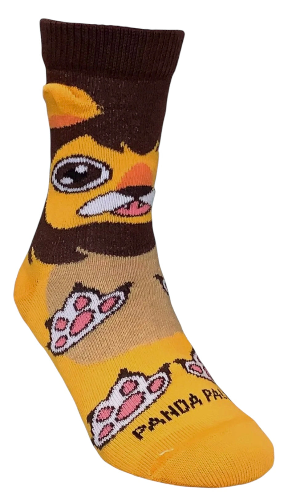 A HAPPY LION With 3-D Ears Unisex Kids Socks Ages 3-5 Sock Panda Brand Shoe Size 7-12 - Novelty Socks And Slippers