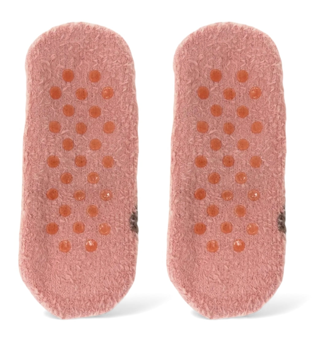 CUTE LLAMA Ladies Non Slip Fuzzy Slippers Oooh Yeah Brand - Novelty Socks And Slippers