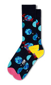 SANTA’S SLEIGH PASSING BY EARTH Men’s CHRISTMAS Socks FUN SOCKS Brand