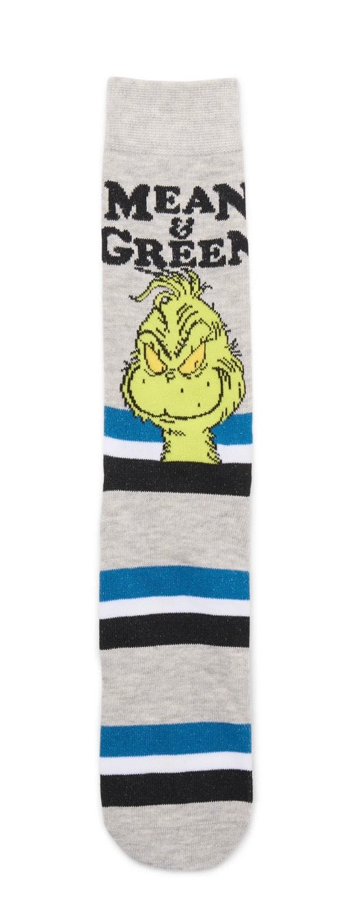 DR. SEUSS’ THE GRINCHMen’s 6 Pair Crew Socks BIOWORLD Brand - Novelty Socks And Slippers