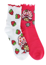 STRAWBERRY SHORTCAKE Ladies 2 Pair Of Socks - Novelty Socks And Slippers