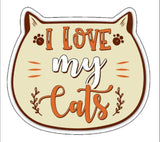 DOG & CAT Vinyl Stickers By E&S Pets (Choose Style) - Novelty Socks And Slippers