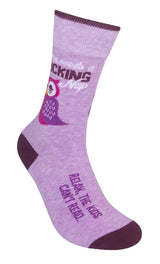 FUNATIC Brand Unisex ‘MAMA NEEDS A FUCKING NAP RELAX, THE KIDS CAN’T READ’ Socks - Novelty Socks And Slippers