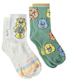 CARE BEARS Ladies 2 Pair Of Crew Socks GOOD VIBES