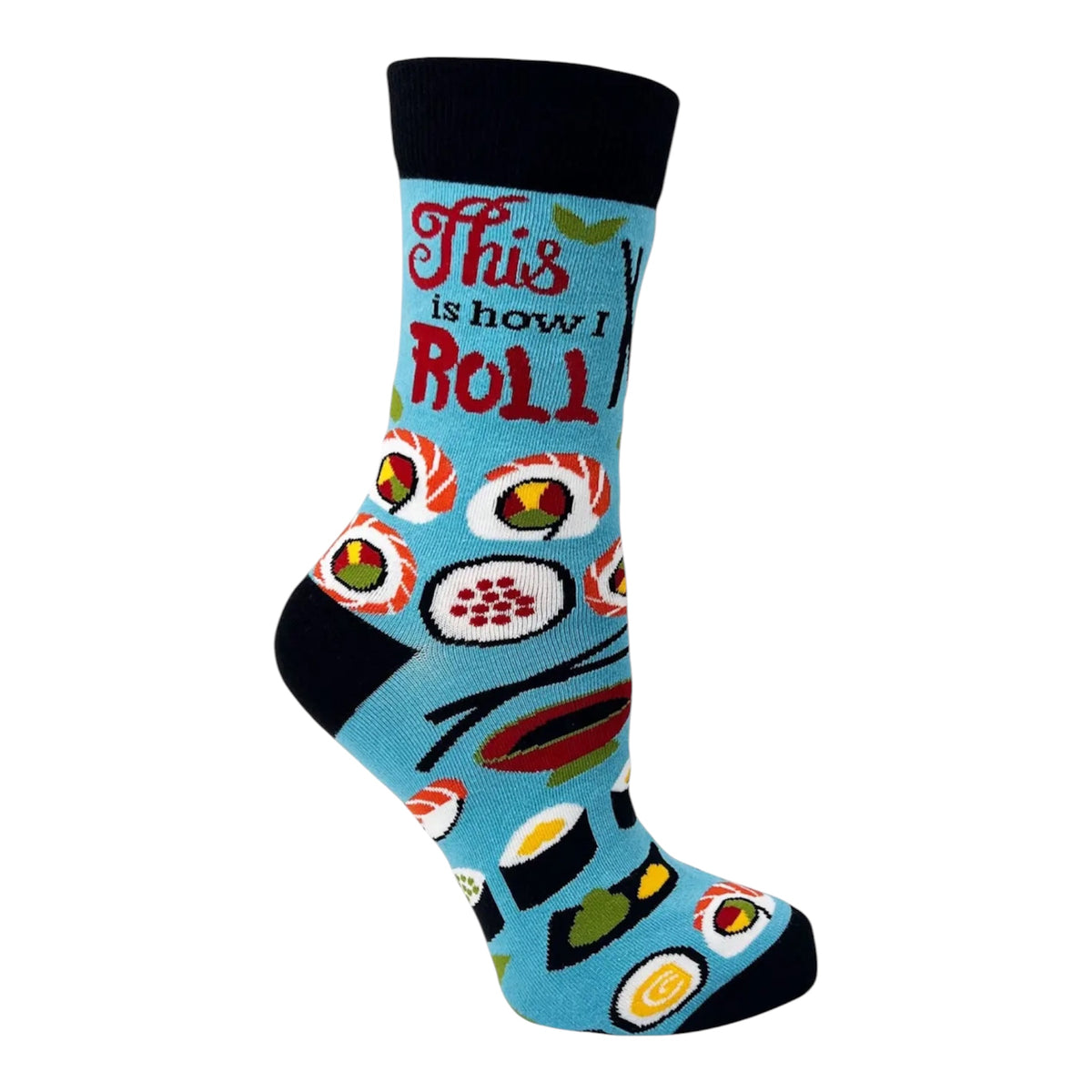 THIS IS HOW I ROLL Ladies SUSHI ROLLS Socks FABDAZ Brand