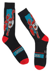 LOONEY TUNES SPACE JAM Men’s TASMANIAN DEVIL TUNE SQUAD Socks - Novelty Socks And Slippers
