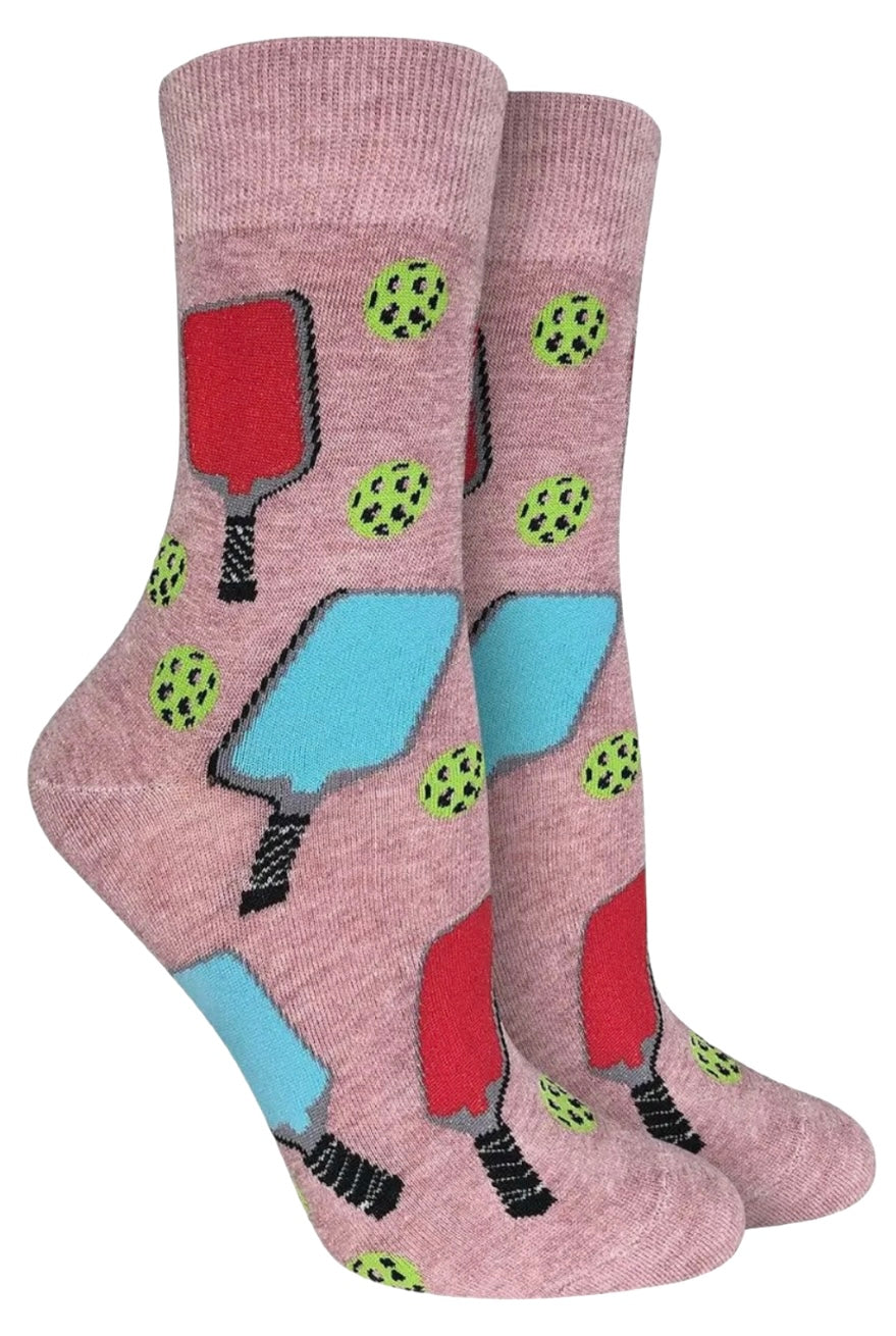 GOOD LUCK SOCK Brand Ladies PICKLEBALL Socks - Novelty Socks And Slippers
