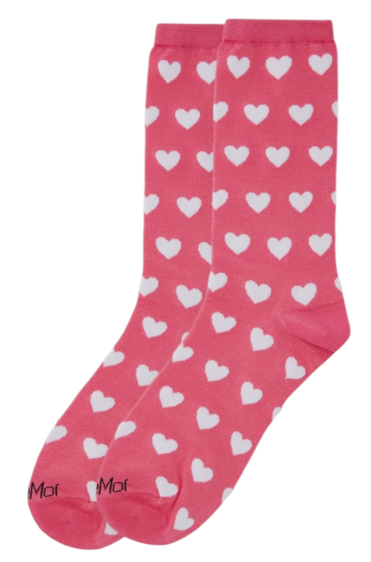 MeMoi Brand Ladies VALENTINES DAY Socks Hearts All Over - Novelty Socks And Slippers