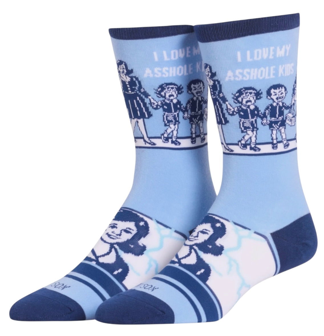 COOL SOCKS Brand Unisex I LOVE MY ASSHOLE KIDS Socks Medium Feet - Novelty Socks And Slippers