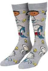 PEANUTS GANG MEN’S SOCKS CHARLIE BROWN, FRANKLIN, LUCY, SALLY, LINUS, PIG-PEN - Novelty Socks And Slippers