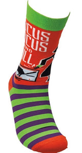 PRIMITIVES BY KATHY Unisex HALLOWEEN Socks HOCUS POCUS & CHILL - Novelty Socks for Less