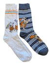 THE FLINTSTONES Men’s 2 Pair Of FRED & BARNEY Socks - Novelty Socks And Slippers