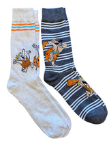 THE FLINTSTONES Men’s 2 Pair Of FRED & BARNEY Socks - Novelty Socks And Slippers