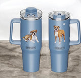 Dog & Cat Stainless Steel Ultimate 40 Oz. Tumbler Hot & Cold Travel Mug By E&S Pets (Choose Breed)