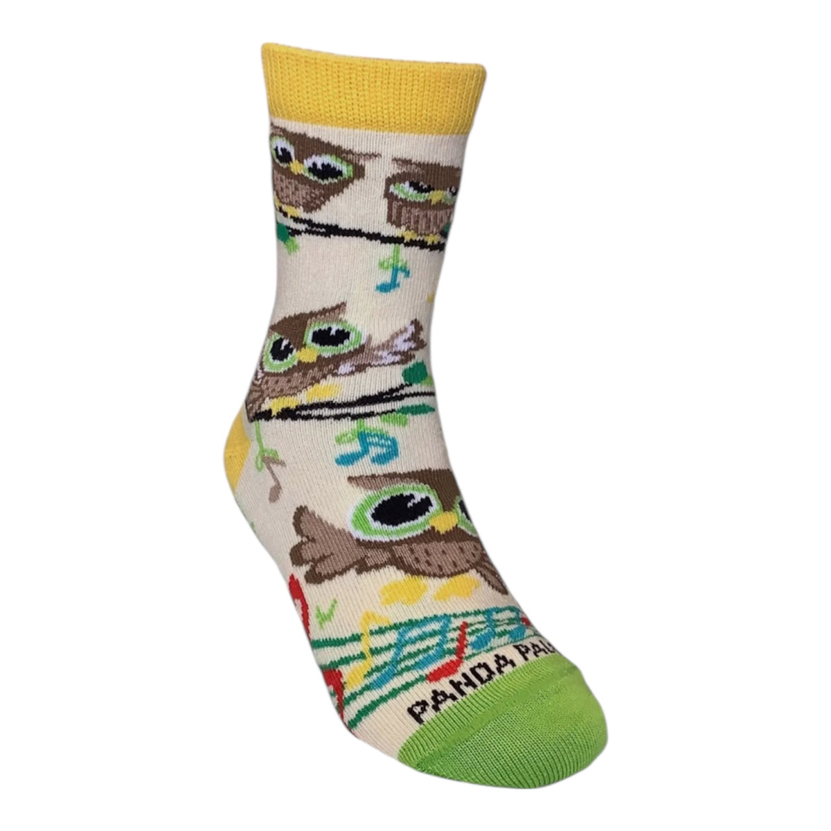 MUSICAL OWL Unisex Kids Socks Age 5-7 Shoe Size 12-2 SOCK PANDA Brand - Novelty Socks And Slippers