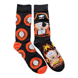 SOUTH PARK Men’s 2 Pair OfHALLOWEEN Socks TRICK OR TREAT PUMPKINS