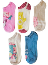CARE BEARS Ladies 5 Pair Of No Show Socks FUNSHINE BEAR & CHEER BEAR - Novelty Socks And Slippers