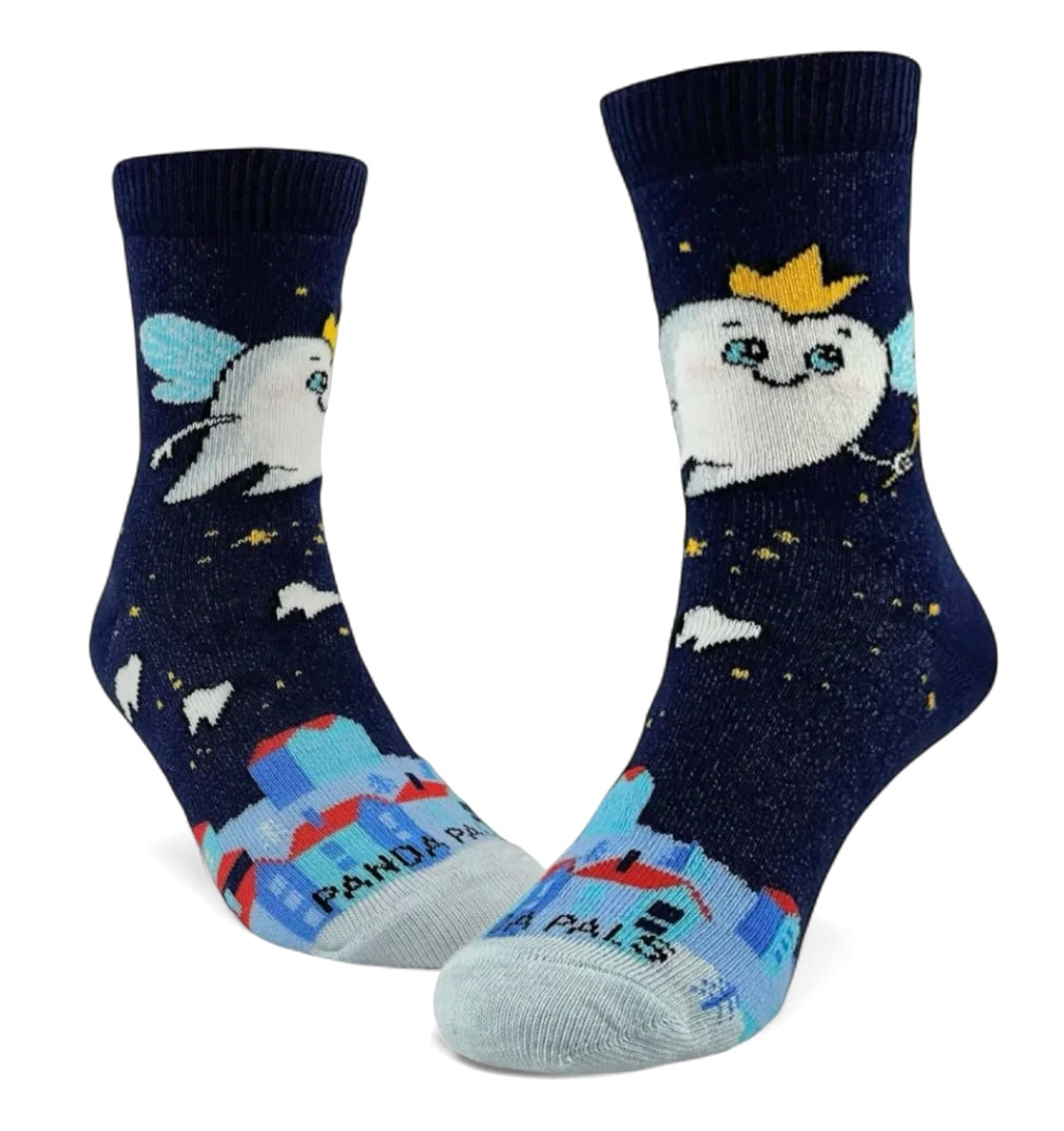 TOOTH FAIRY Unisex Kids Socks Age 3-5 Sock Panda Brand - Novelty Socks And Slippers