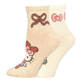 HELLO KITTY Ladies 2 Pair Of Cowgirl Hello Kitty Socks