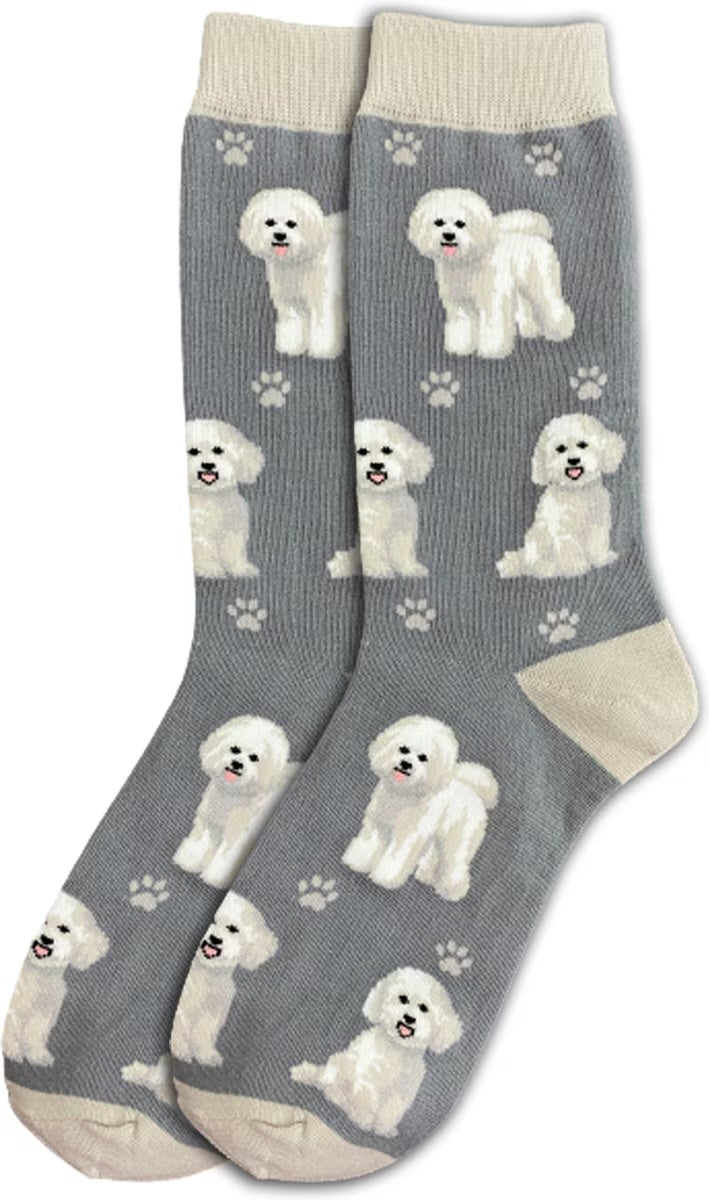 BICHON FRISE Dog Adult Unisex Socks By E&S Pets Choose Style