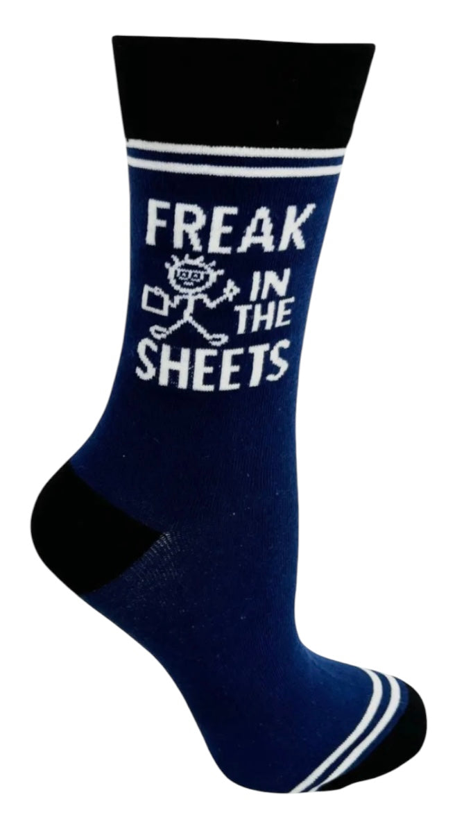 HEY NOW Brand By Fabdaz Unisex FREAK IN THE SHEETS Socks - Novelty Socks And Slippers