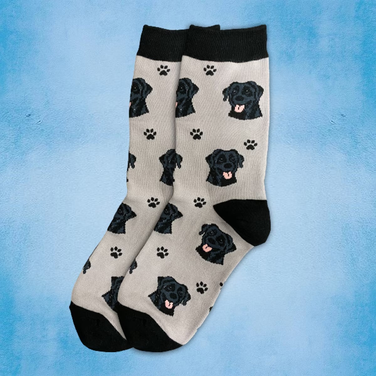 BLACK LABRADOR Dog Adult Unisex Socks By E&S Pets Choose Style