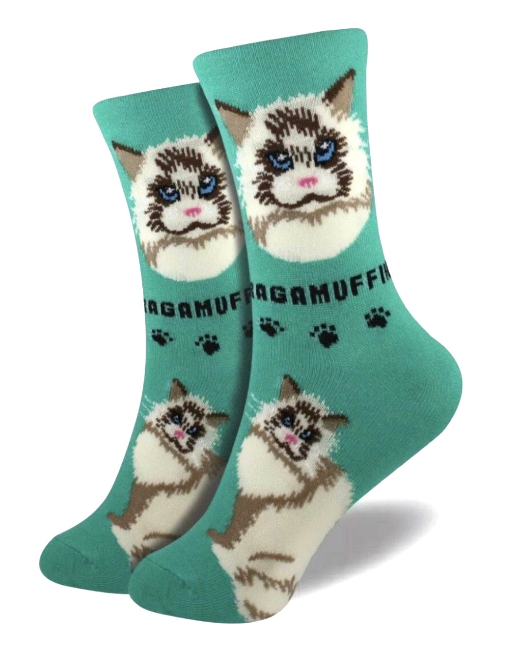 FOOZYS Brand Ladies RAGAMUFFIN CAT Socks - Novelty Socks And Slippers