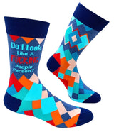 FABDAZ Brand Men’s DO I LOOK LIKE A FUCKING PEOPLE PERSON? Socks - Novelty Socks And Slippers