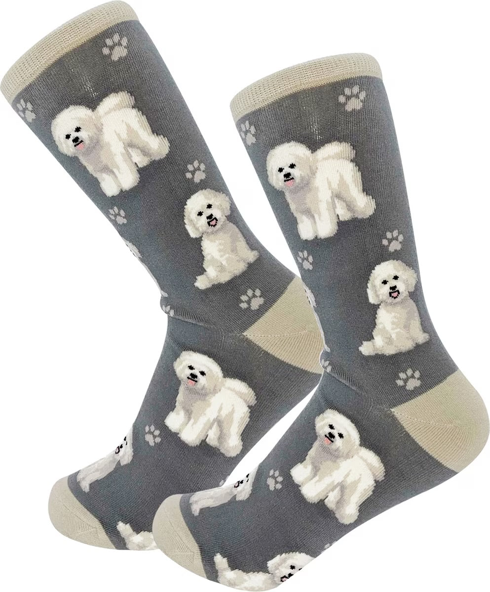 BICHON FRISE Dog Adult Unisex Socks By E&S Pets Choose Style