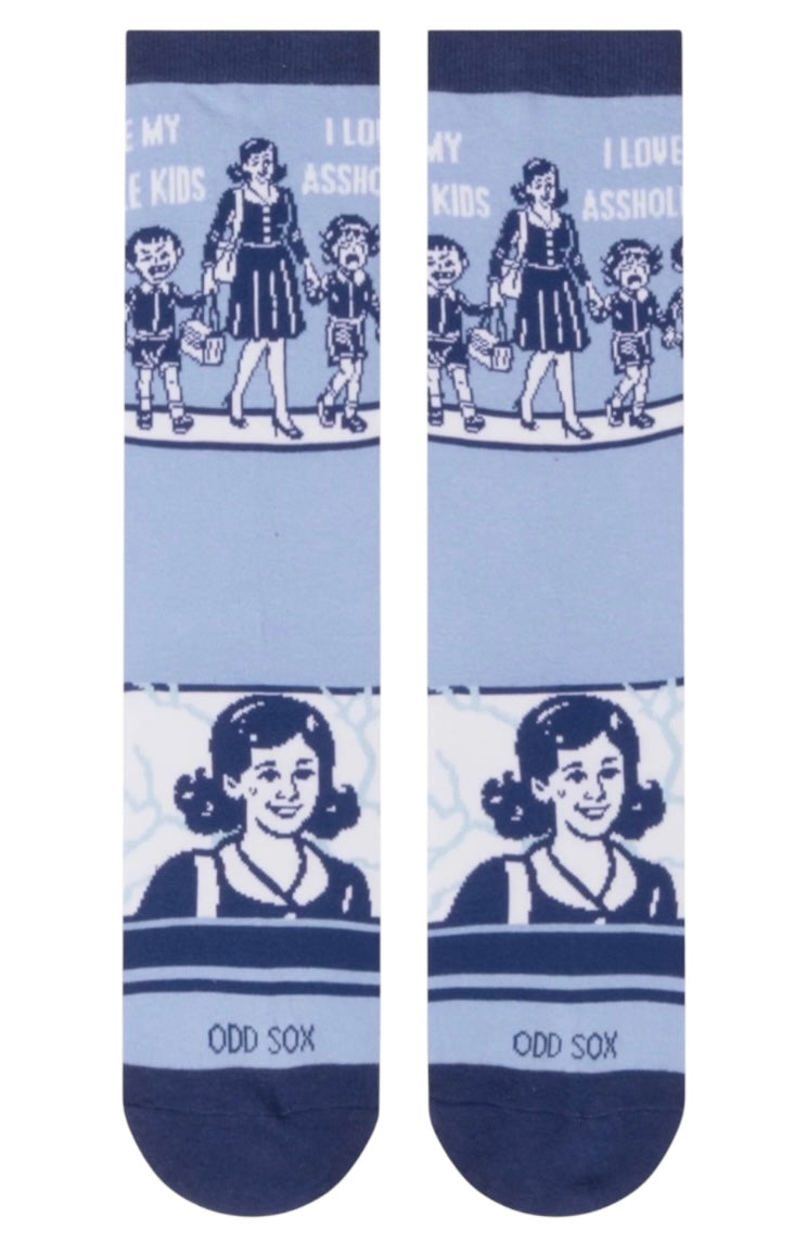 COOL SOCKS Brand Unisex I LOVE MY ASSHOLE KIDS Socks Medium Feet - Novelty Socks And Slippers