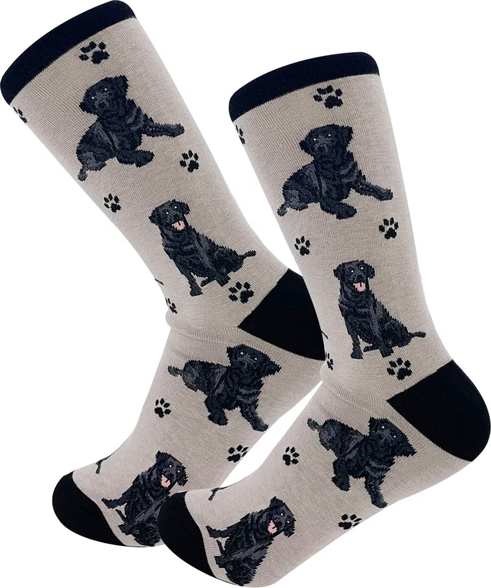 BLACK LABRADOR Dog Adult Unisex Socks By E&S Pets Choose Style