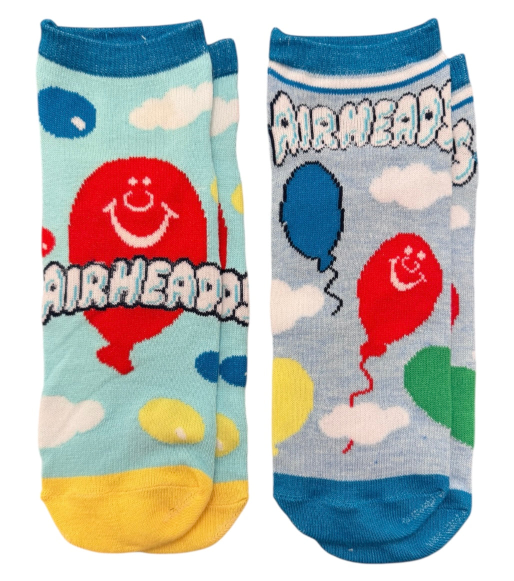 DUBBLE BUBBLE, FLUFFY STUFF, AIRHEADS Ladies 2 Pair Of Low Show Socks (CHOOSE STYLE) - Novelty Socks And Slippers