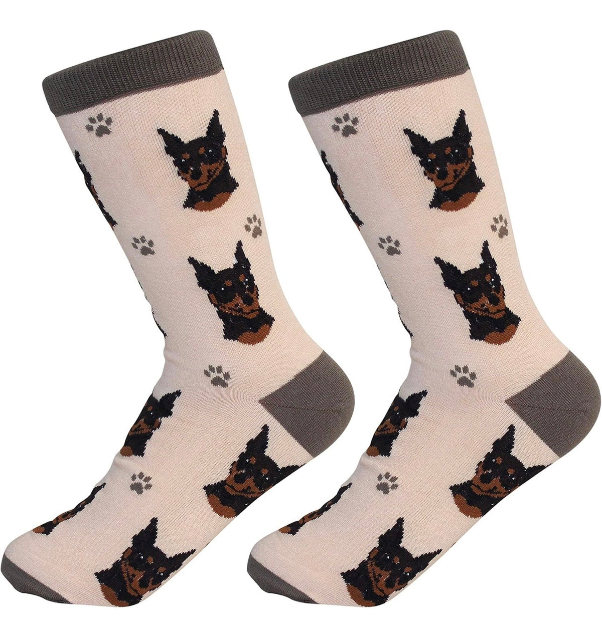 MINIATURE PINSCHER (MIN-PIN) Dog Adult Unisex Socks SOCK DADDY Brand By E&S Pets