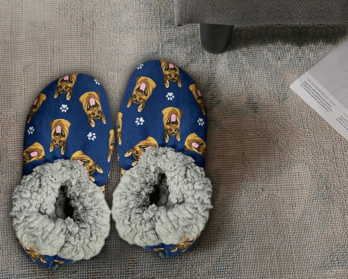 GERMAN SHEPHERD Dog Ladies Non-Slip Slippers COMFIES BRAND By E&S Pets - Novelty Socks And Slippers