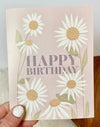 Floral Greeting Card HAPPY BIRTHDAY *Made In The USA! - Novelty Socks And Slippers