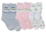 STAR WARS Ladies 3 Pair Of EASTER BABY YODA Socks ‘EGG-CITED’ WITH EASTER EGGS - Novelty Socks for Less