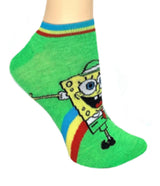 SPONGEBOB SQUAREPANTS Ladies 3 Pair Of SAINT PATRICKS DAY No Show Socks - Novelty Socks for Less