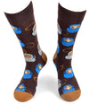 PARQUET BRAND Men's CUPS OF COFFEE Socks CUPS OF COFFEE ALL OVER - Novelty Socks And Slippers