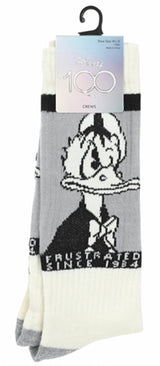 DISNEY 100 Years Men’s DONALD DUCK Socks ‘FRUSTRATED SINCE 1934’ - Novelty Socks for Less
