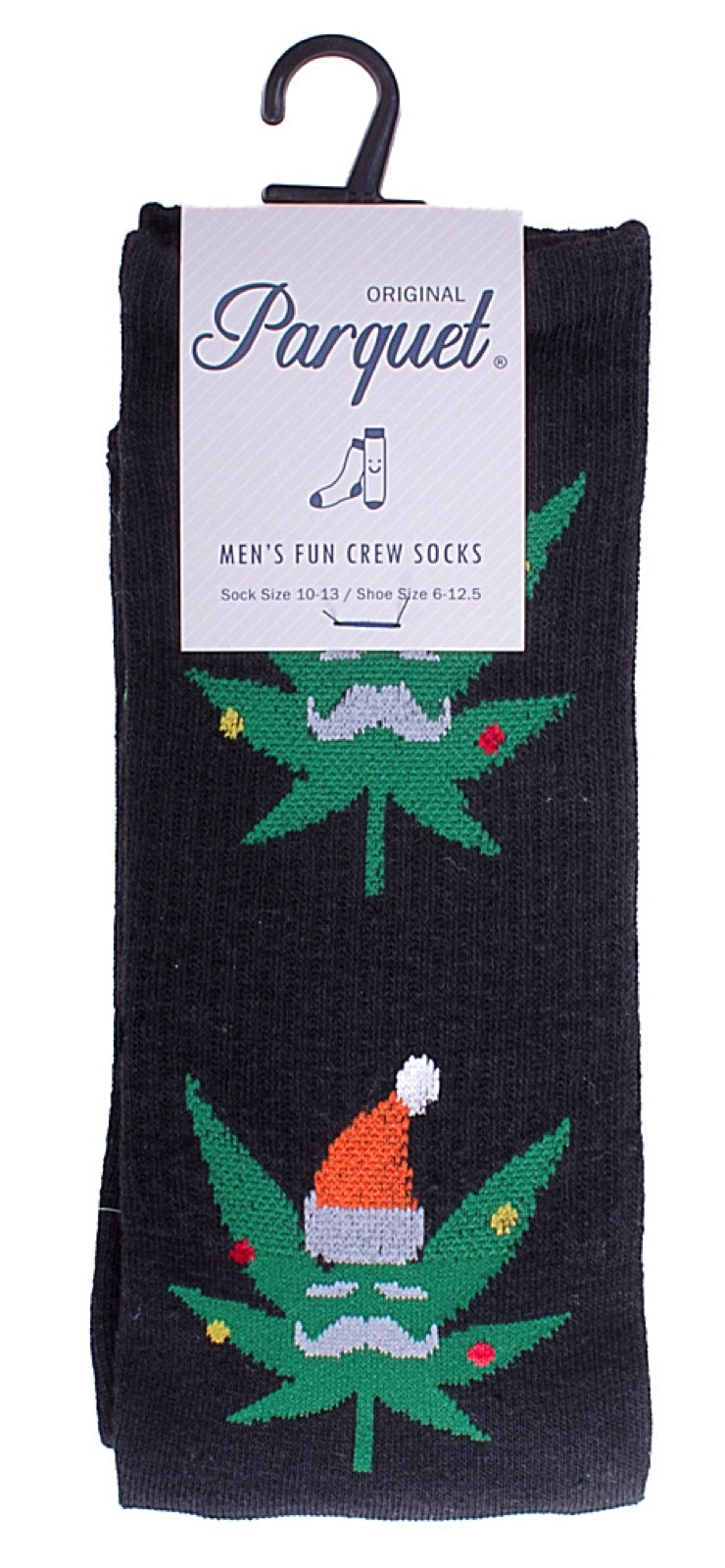PARQUET Brand Men’s CHRISTMAS MARIJUANA Socks - Novelty Socks for Less