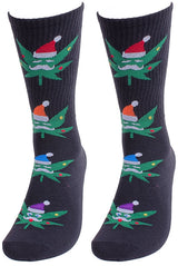 PARQUET Brand Men’s CHRISTMAS MARIJUANA Socks - Novelty Socks for Less