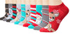 RUDOLPH THE RED-NOSED REINDEER LADIES 10 Pair Of Low Show CHRISTMAS SOCKS - Novelty Socks for Less