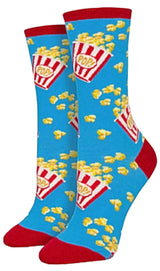 SOCKSMITH Brand Ladies MOVIE POPCORN Socks - Novelty Socks for Less