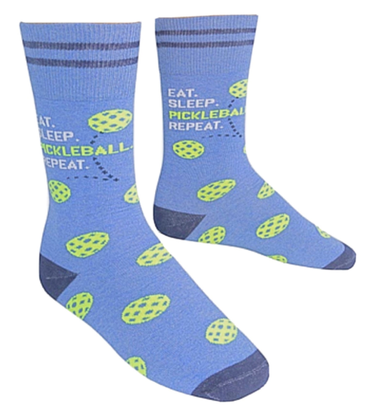 FUNATIC Brand Unisex EAT. SLEEP. PICKLEBALL. REPEAT. Socks - Novelty Socks for Less