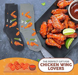 FOOZYS BRAND MEN’S BUFFALO HOT WINGS 2 PAIR SOCKS - Novelty Socks for Less